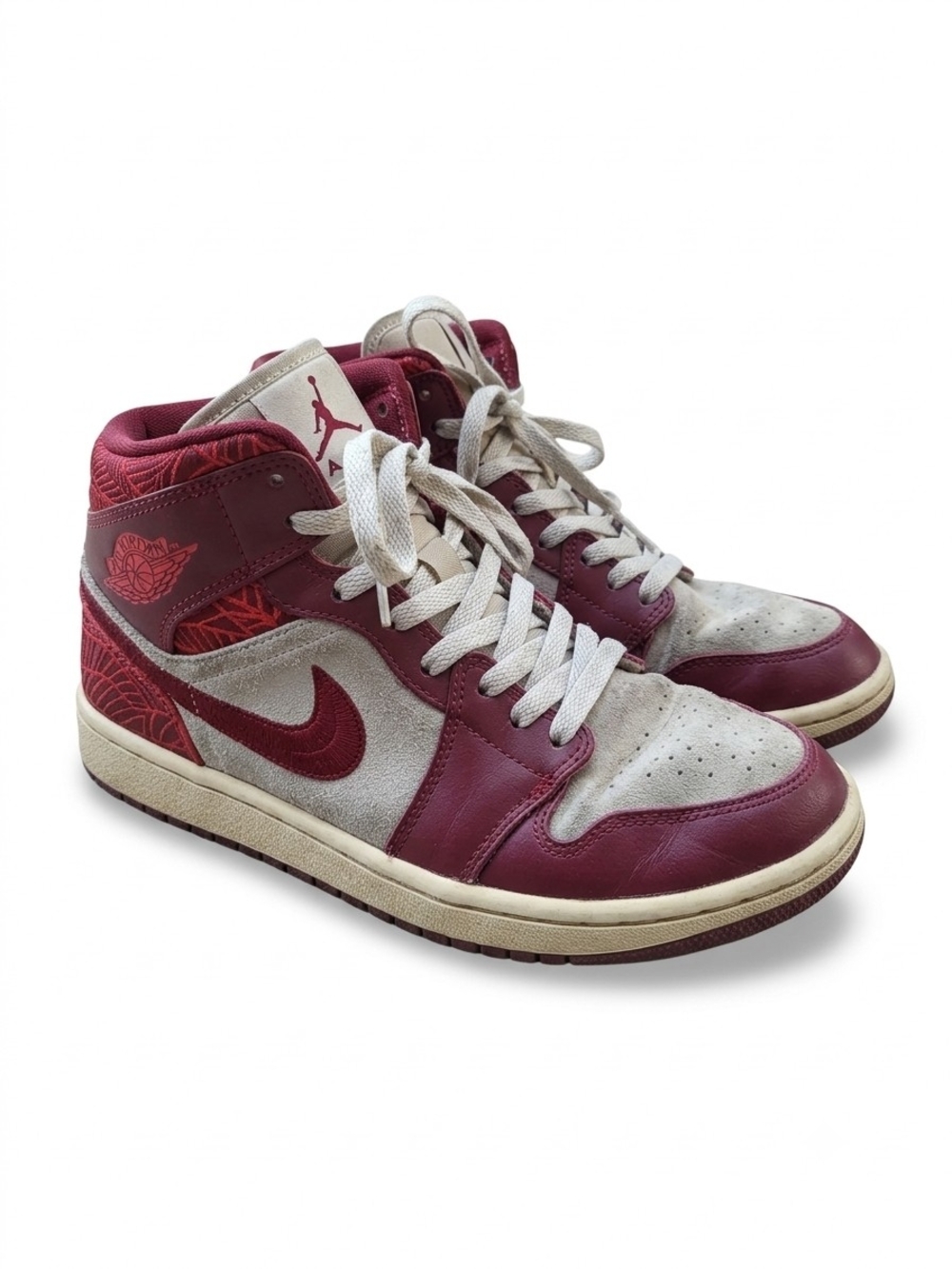Nike Air Mid in Maroon and Tan
